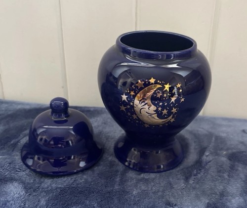 Vintage cobalt blue celestial - blue,