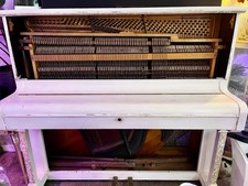 1920s White with Gold Leaf Upright piano LOCAL DELIVERY ONLY TR7 