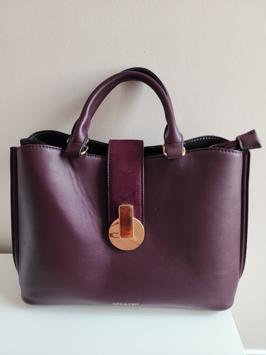 Luella grey burgundy - burgundy, faux