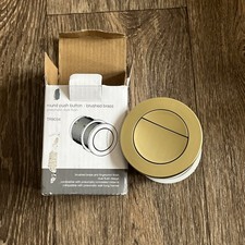 Brushed Brass Gold Toilet Push