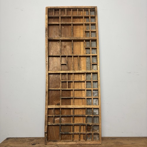 Vintage wooden printers tray - wooden,