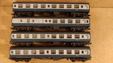 4 Intercity Blue Grey BR Mk1 Coaches for Hornby TRIANG  00 Gauge Train Sets