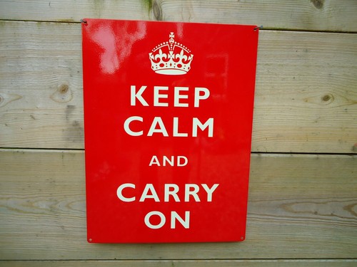 Plaque keep calm - keep, carry