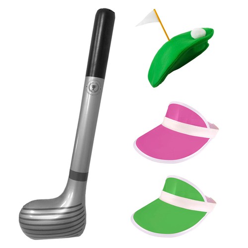 Pub golf costume set visor - golf, hat