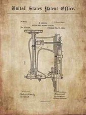Antique, old sewing machine /