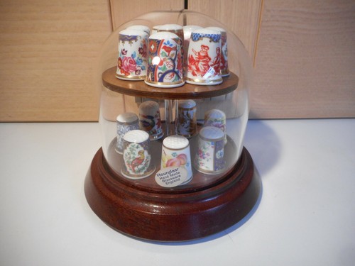 Wooden glass domed - glass, 15
