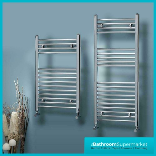 600mm straight chrome heated - straight,