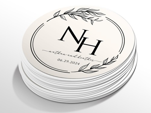 Personalised wedding round