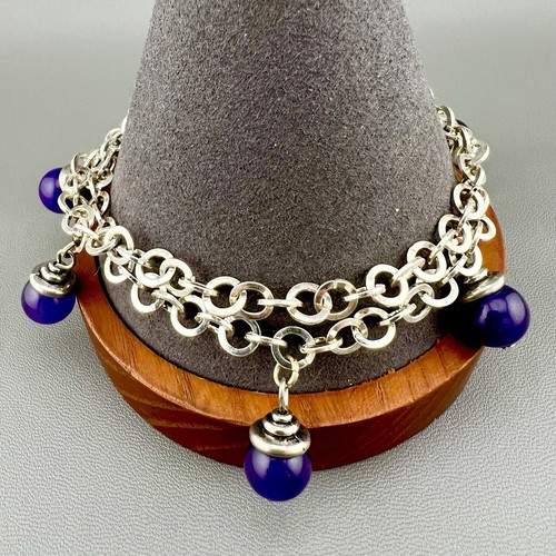 Vintage bracelet purple - bracelet,