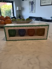 Set of 4 Coloured Glass