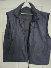 Timberland Men's Stow N Go  Reversible Gillet Body Warmer Size L Black and Navy