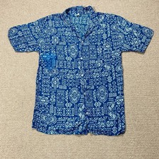 Batik Pattern Shirt Mens Small