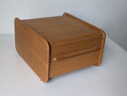 Vtg 1980s wood roll - 1980s, roll-top