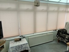 Hillarys Conservatory Blinds in Torino Pearl with Fixings - 7 Varying Sizes