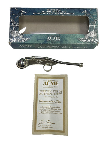 Acme boatswain pipe whistle - acme, boatswain's