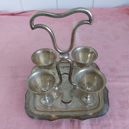 Vintage silver plate egg - vintage,