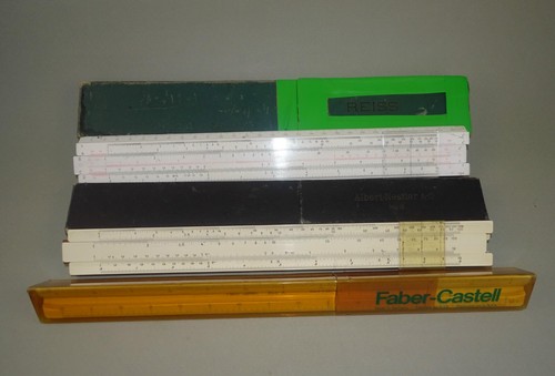 Vintage slide rule nestler - slide,