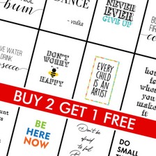 Inspirational Quotes Poster Prints - Motivational Posters - Funny Wall Home Art