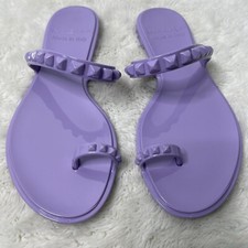 Carmen Sol Women's Violet Purple Maria Flat Jelly Sandals Shoes Size 9