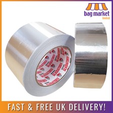 Aluminium Foil Tape Rolls | 48/72mm x 45m | Heat Insulation Duct Tin Adhesive