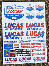 RC 18th 1:18 scale CORR LUCAS sponsor logo stickers decals off road race rally
