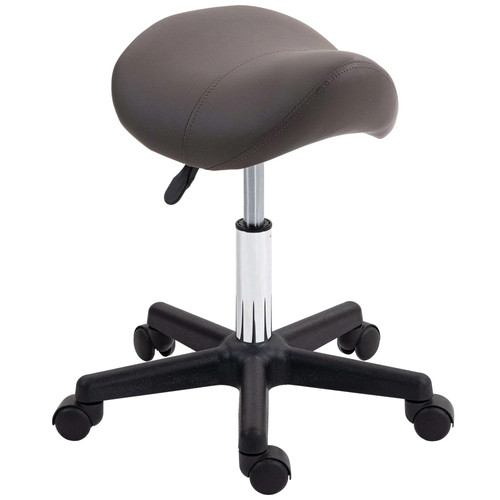 Leather saddle stool height - pu,
