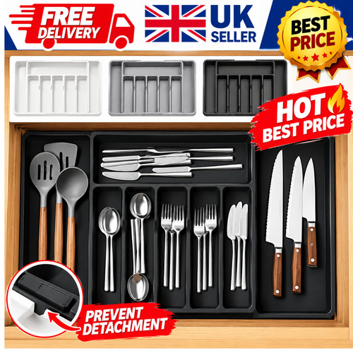 Cutlery drawer organiser - cutlery,