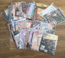 Discovering Needlecraft Joblot Bundle 33 Magazines Needlepoint Cross-Stitch