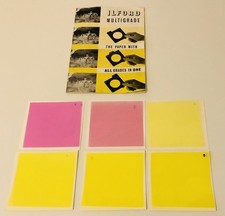 Ilford Multigrade Filters Vintage - 9cm x 9cm - Uncut - Darkroom - Excellent!