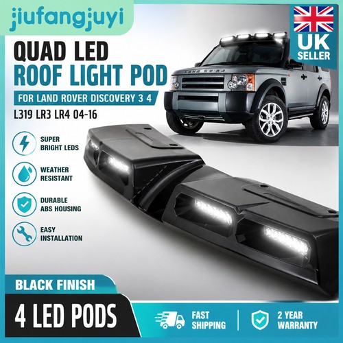 Black quad led roof light - quad,