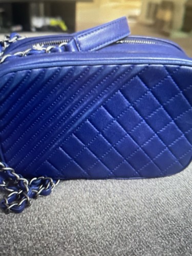 Chanel blue quilted small - blue,