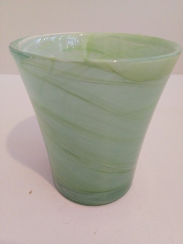 Vintage glass vase - glass, with