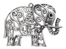 ❤ 2 x Tibetan Silver Large