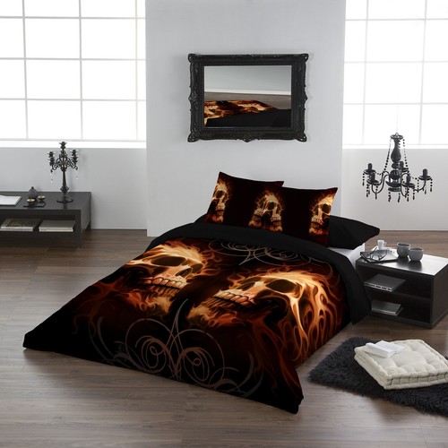 Skull face off duvet - face,