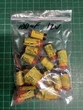 Plessey Capacitor 100uF 12V  for Guitar fuzz, wah pedal - 1 Piece