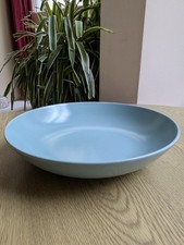 IKEA Fargklar large pasta bowls 23cm/9" green/blue matt finish superb condition 