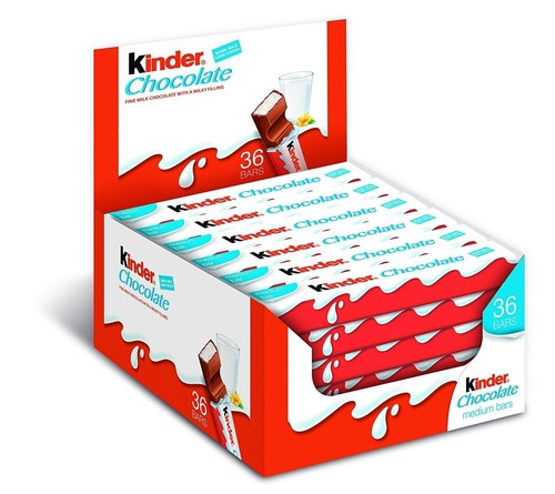 Kinder milk chocolate bars - milk,