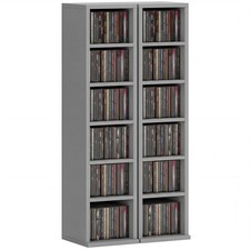 HOMCOM Set of 2 CD Storage
