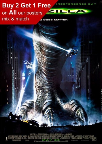 Godzilla 1998 movie poster - movie, a5