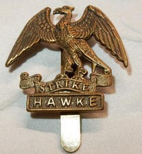 WW1 RND HAWKE ROYAL NAVAL DIVISION BRITISH MILITARY NAVY CAP BADGE