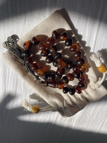 Amber prayer beads - prayer,