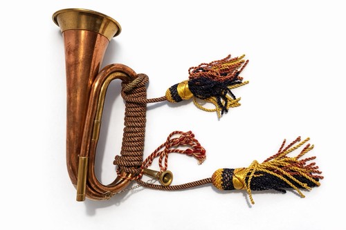 Vintage brass bugle - vintage,