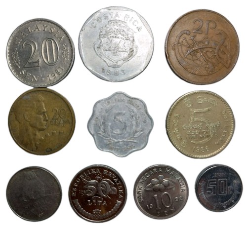 10x mixed coins - coins, bulk