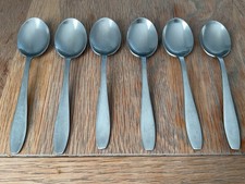 Robert Welch - Old Hall Campden Pattern - Set 6 Stainless Steel Dessert Spoons