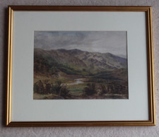 Framed Watercolour G H Pettitt 1884 In the Kentmere Valley Cumbria