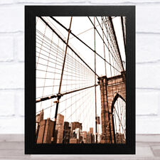 The Brooklyn Bridge New York City USA Home Wall Art Print