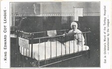 Torquay. King Edward Cot League Cot in Children's Ward of the Torbay Hospital.