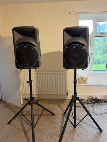 Mackie srm450 speakers with - x2,