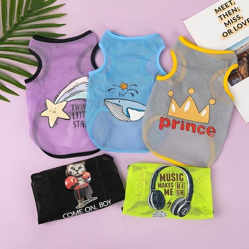Summer dog clothes breathable - clothes,