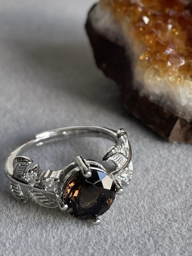 Natural smoky quartz silver - quartz,